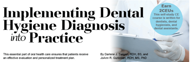 Implementing Dental Hygiene Diagnosis into Practice course image