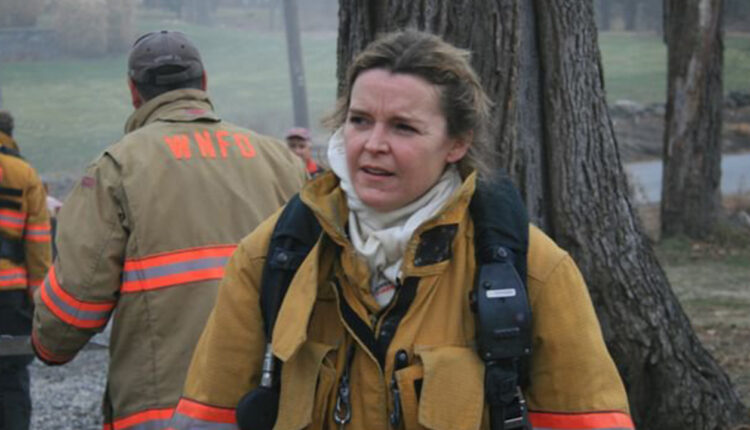 Firefighter Lisa Evans, RDH, BA, EMT.