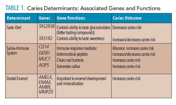 Caries risk determinants