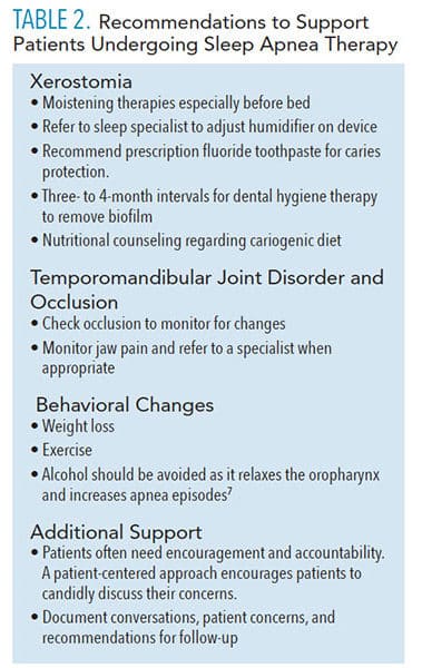 Sleep apnea therapy