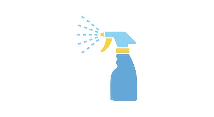 cleaning spray bottle symbol