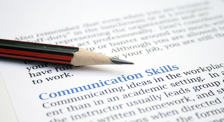 pencil on communications skills definition