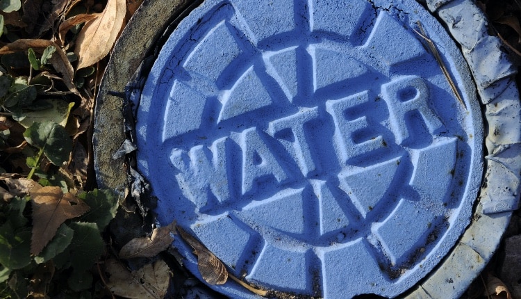 Municipal Urban City Utility Infrastructure; Blue Water Main Cap