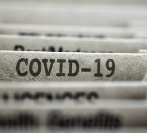 file saying covid-19