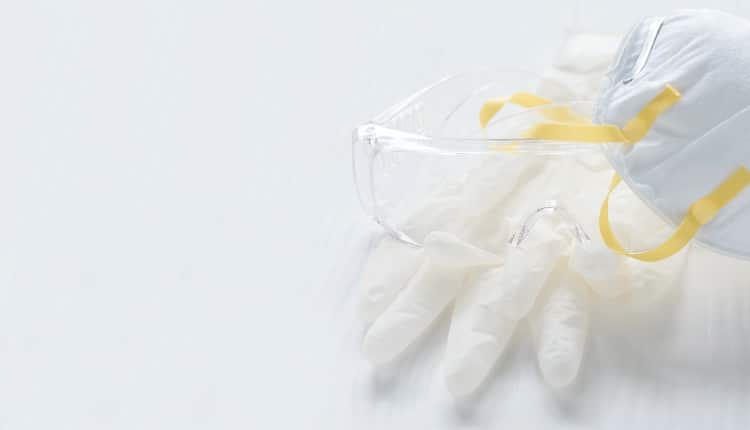 safety mask and gloves