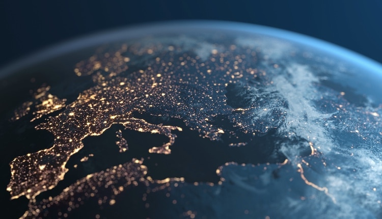 Europe At Night - Planet Earth - City Lights Seen From Space