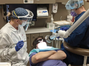 Figure 1. On Mondays and Tuesdays and every other Friday, Heather Luebben, ADT, LDH, provides care at Apple Tree Dental’s Mounds View Center in Mounds View, Minnesota.
