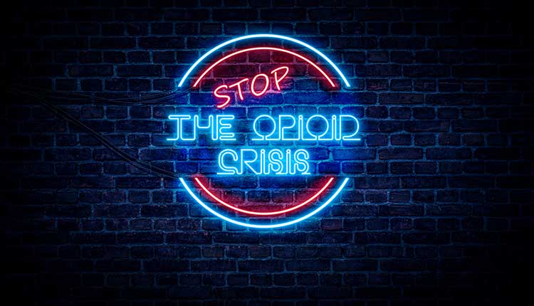 STOP The Opioid Crisis sign