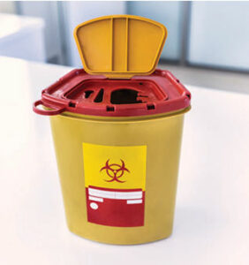 Hazardous waste bin
