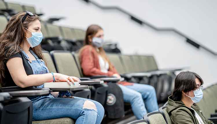 young people in classroom