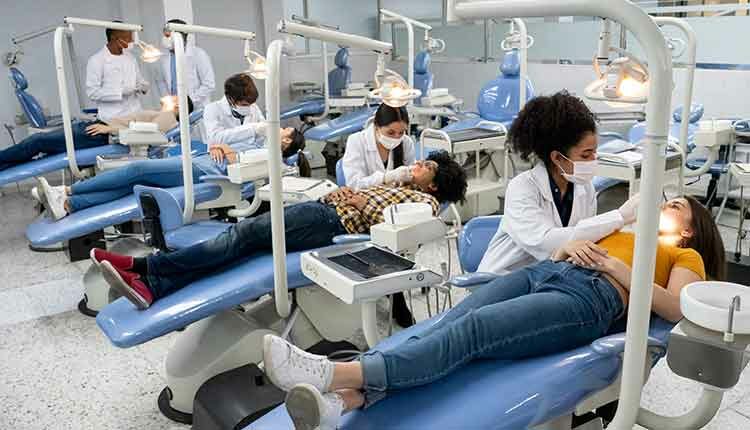 patients being examined