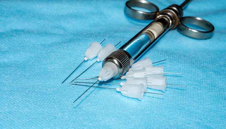 carpool syringe for local dental anesthesia with disposable needles, choosing an anesthetic drug