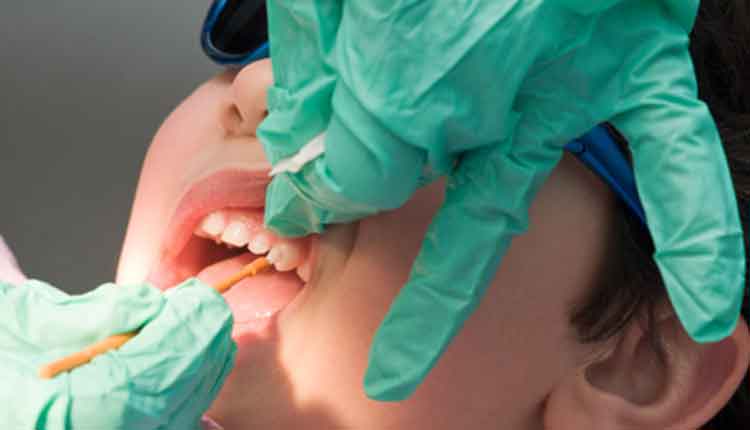 boy at dentist