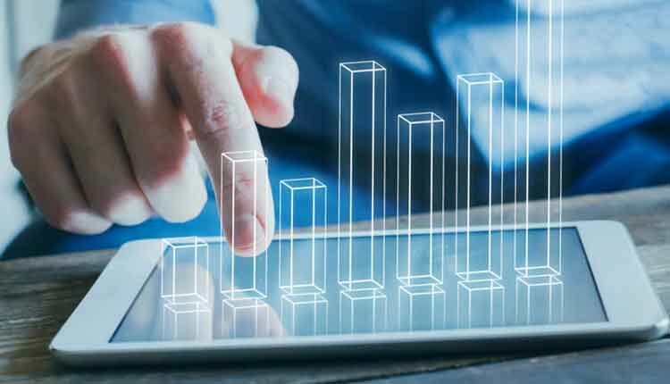 business analytics and financial technology concept