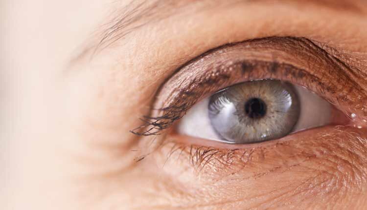 close up of eye