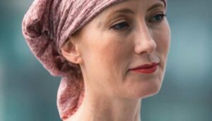 close up of woman