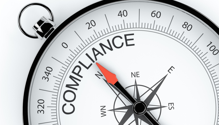 Compass Arrow Pointing to Compliance