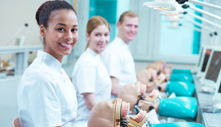 Happy future dentists at school