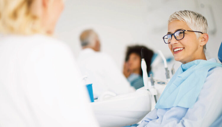 elderly woman at the doctors