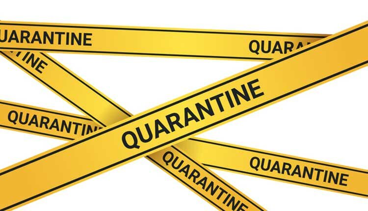 quarantine warning tape
