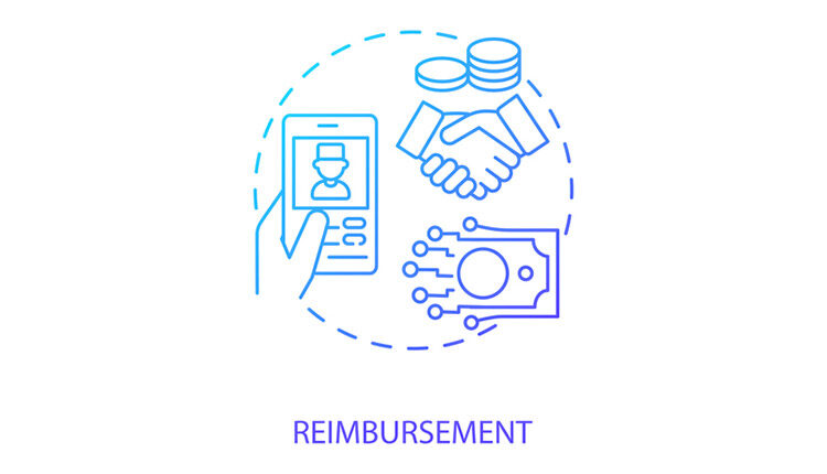 Reimbursement concept icon.