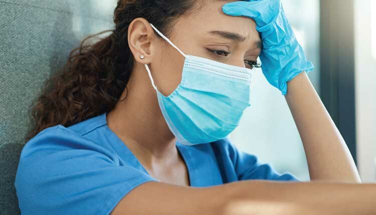 upset medical professional