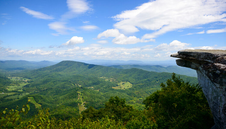 McAfee Knob on Appalachian Trail in Virginia