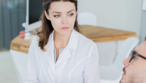 female doctor and patient