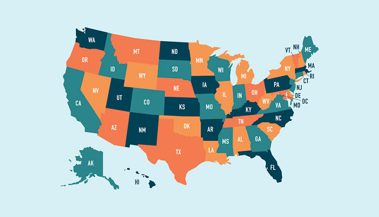 united states map